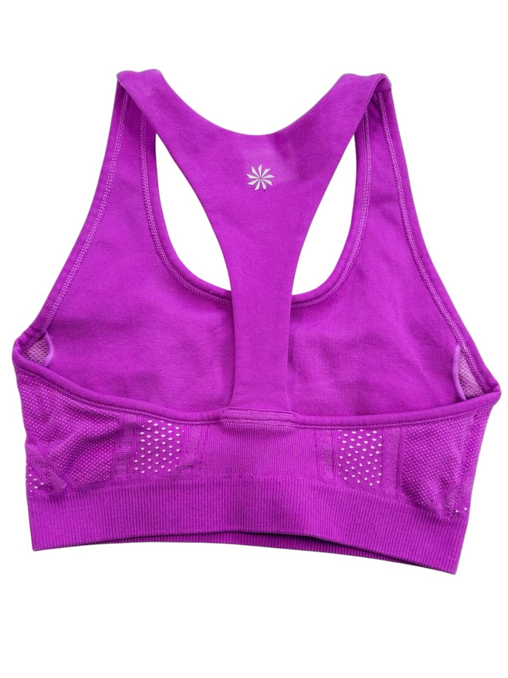 ATHLETA Purple Seamless Racerback Sports Bra XS Workout Yoga Activewear - Picture 2 of 6